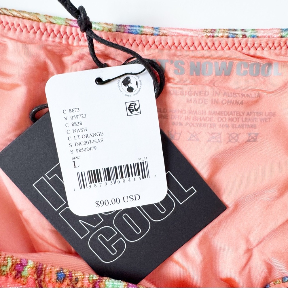 Free People x Its Now Cool The Velvet Triangle Bikini Set in Nash | LARGE NWT - Picture 4 of 7
